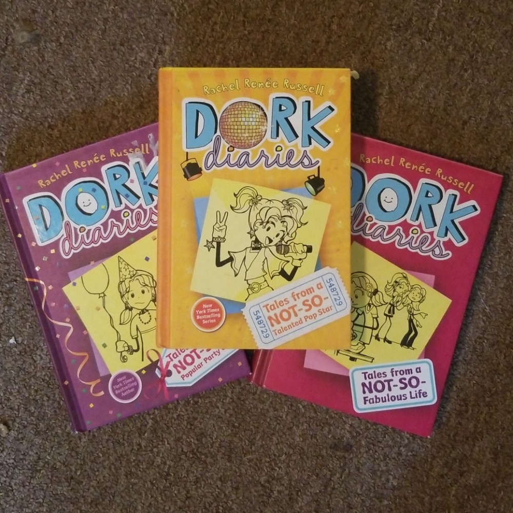 3 books from the dork diaries series